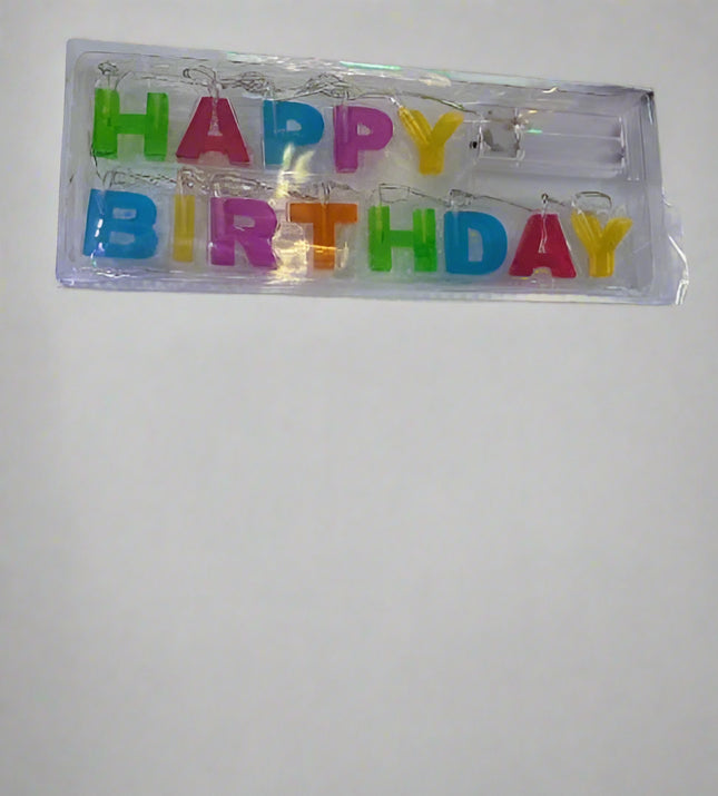 Modern LED Light  - Happy Birthday Multicolor