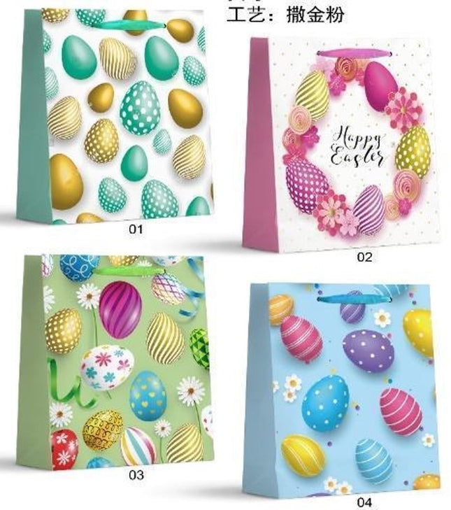 Easter gift bags. Large (L). 26 x 32 x 10 cm (approximately 10 x 12.5 x 4 inches).