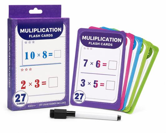 Kids Multiplication Flash Cards Learning Set
