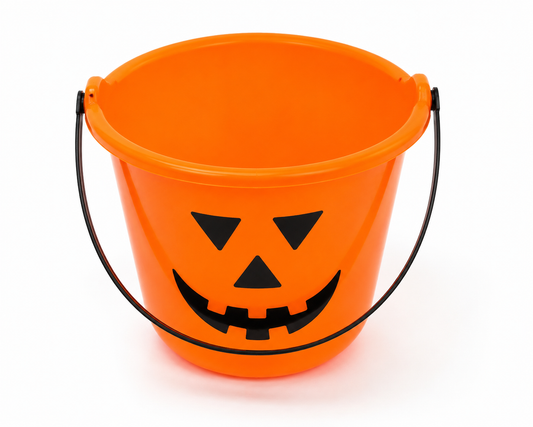 Plastic Orange Pumpkin Bucket