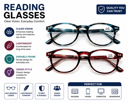 Classic Round Reading Glasses