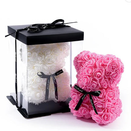 Valentine’s Themed Bear – 40 cm Red, White, Pink and Hot Pink