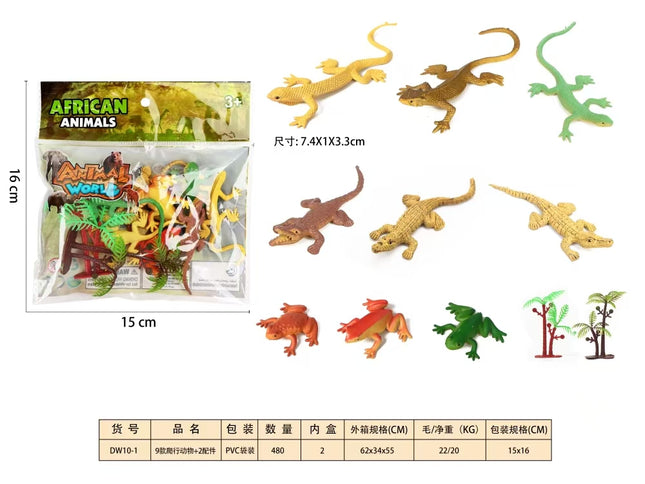 African Animal Toy Pack – Wild Safari Animal Figures 2