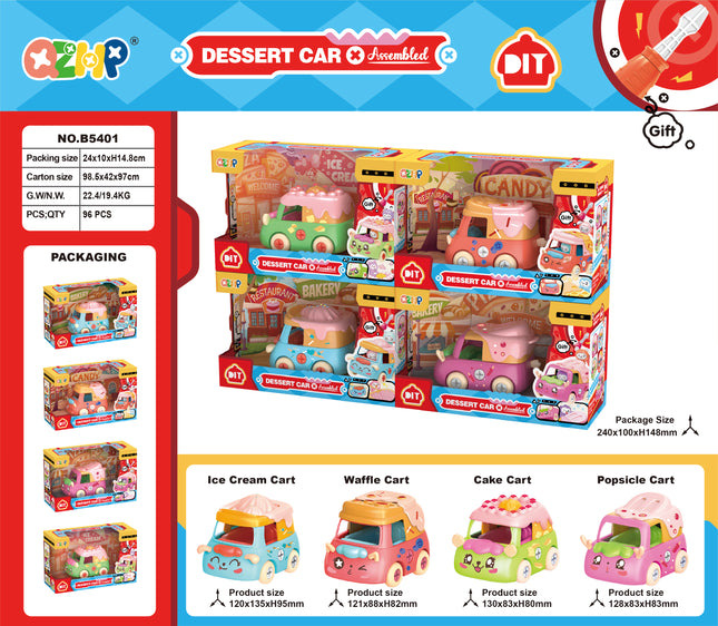 Food Toy Car Set – 4 Fun & Unique Fast Food Vehicle Designs for Kids