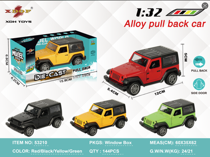Pullback Jeep - 3 asst