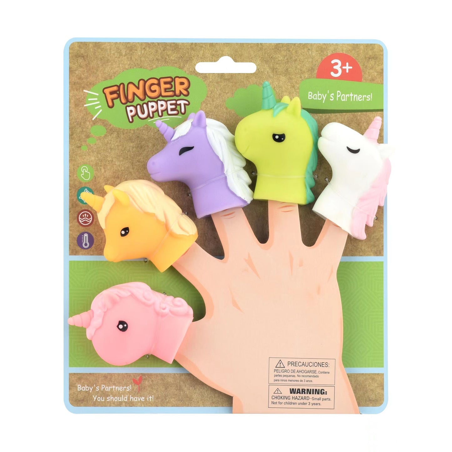 Finger Puppets-Unicorn 5ct