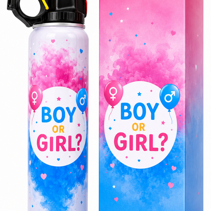 Gender Reveal Party Spray Blue