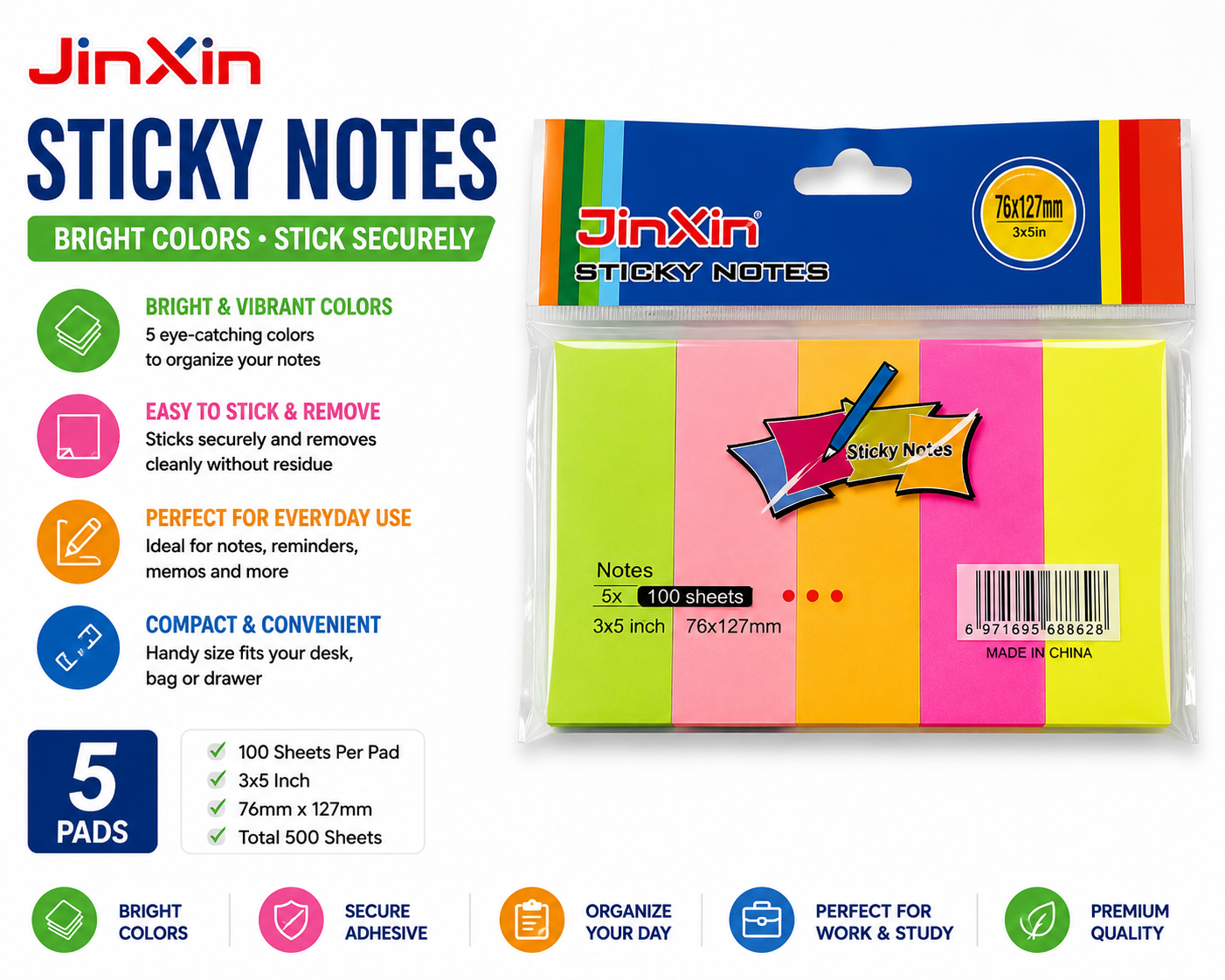 Sticky note- Multicolor