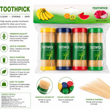 Premium Wooden Toothpicks