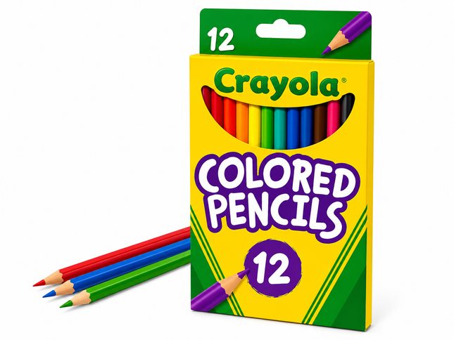 Crayola 12 Count Colored Pencils – Pre-Sharpened Art Supplies