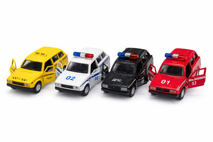 Pull Back Taxi Car