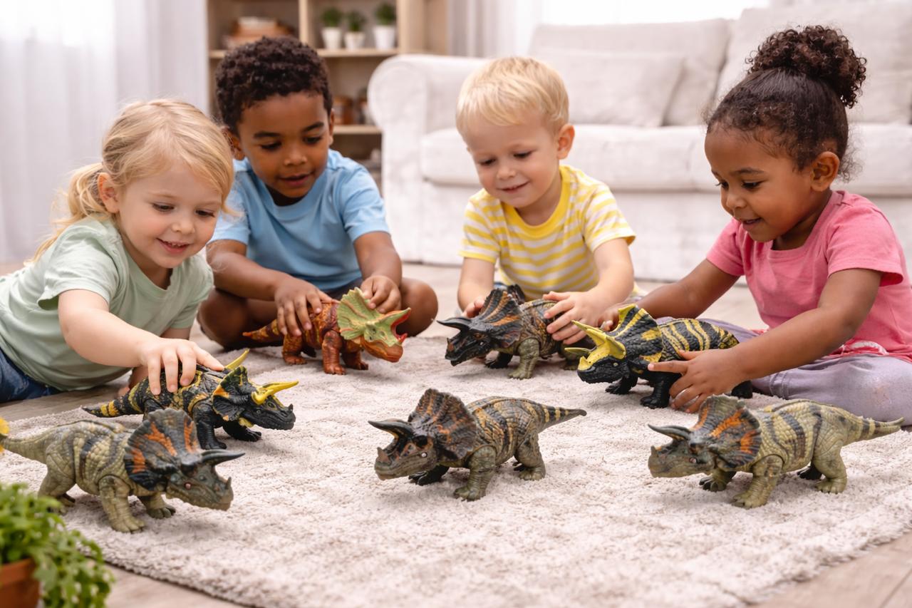 Dinosaur Toy Set. 4 asst
