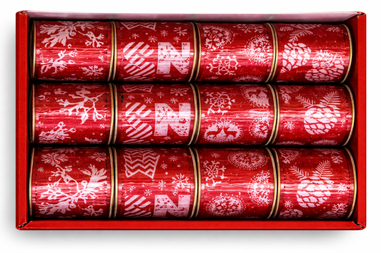 Christmas Themed Red Color Ribbons Collection - 3 yards long