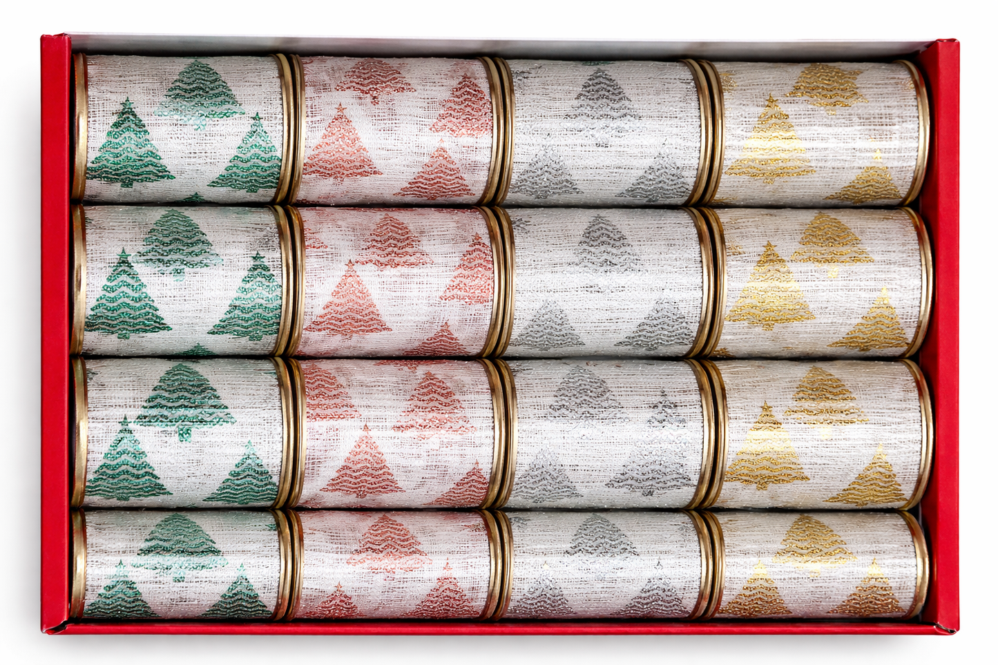 Christmas Tree Themed Ribbons Collection - 3 yards long