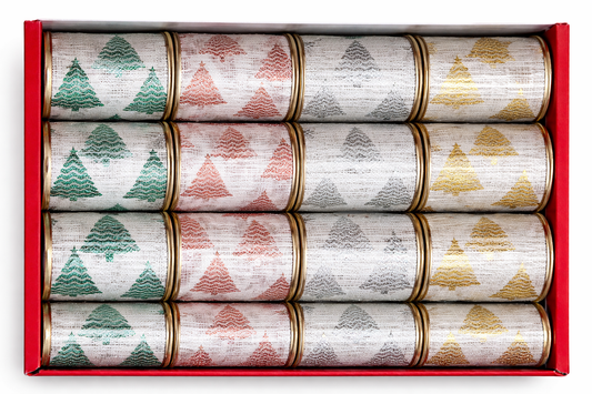 Christmas Tree Themed Ribbons Collection - 3 yards long