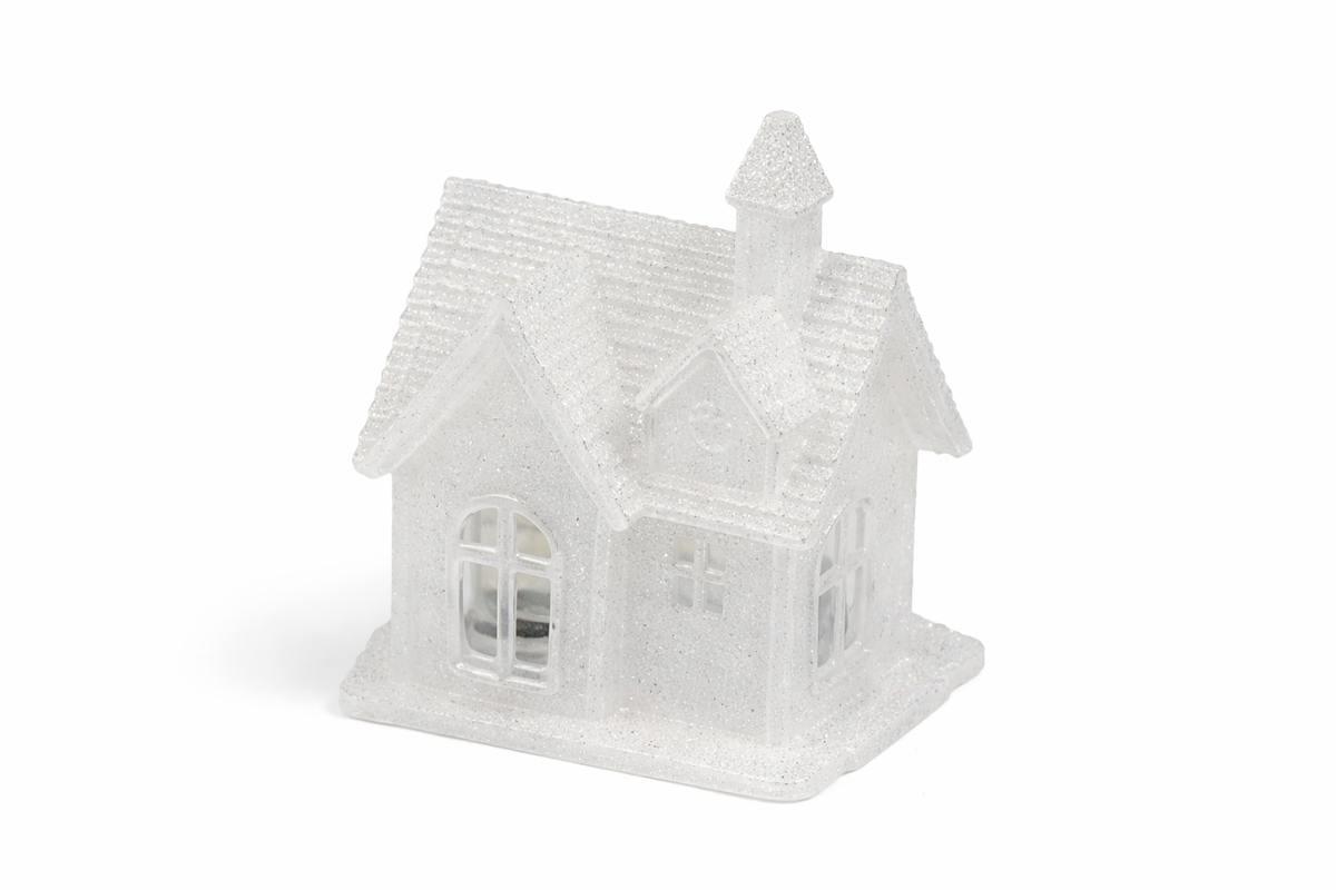 Christmas House Shaped Decoration – Comes with Hang Tag