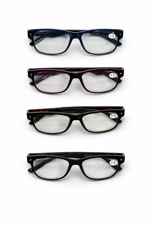 Glasses – 3.0-3 Mixed Colors (Mostly Black)