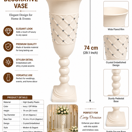74cm Decorative Floor Vase