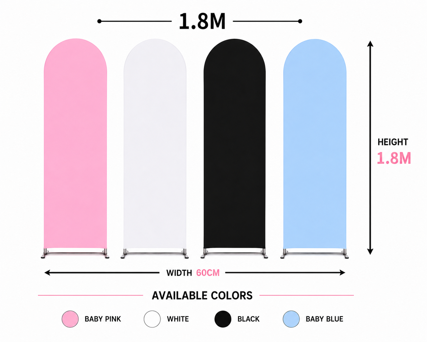 1.8M Wedding Stand Cover