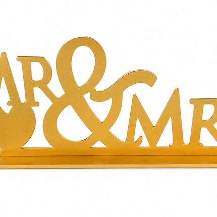 Mr & Mrs Wedding Table Sign
