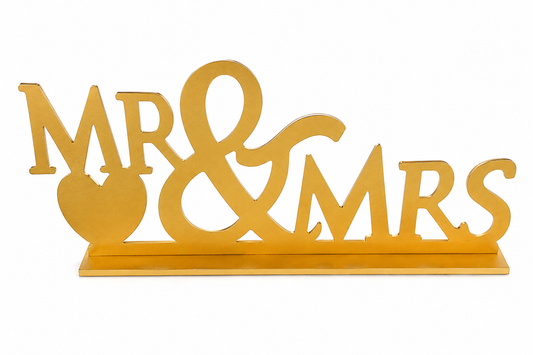 Mr & Mrs Wedding Table Sign